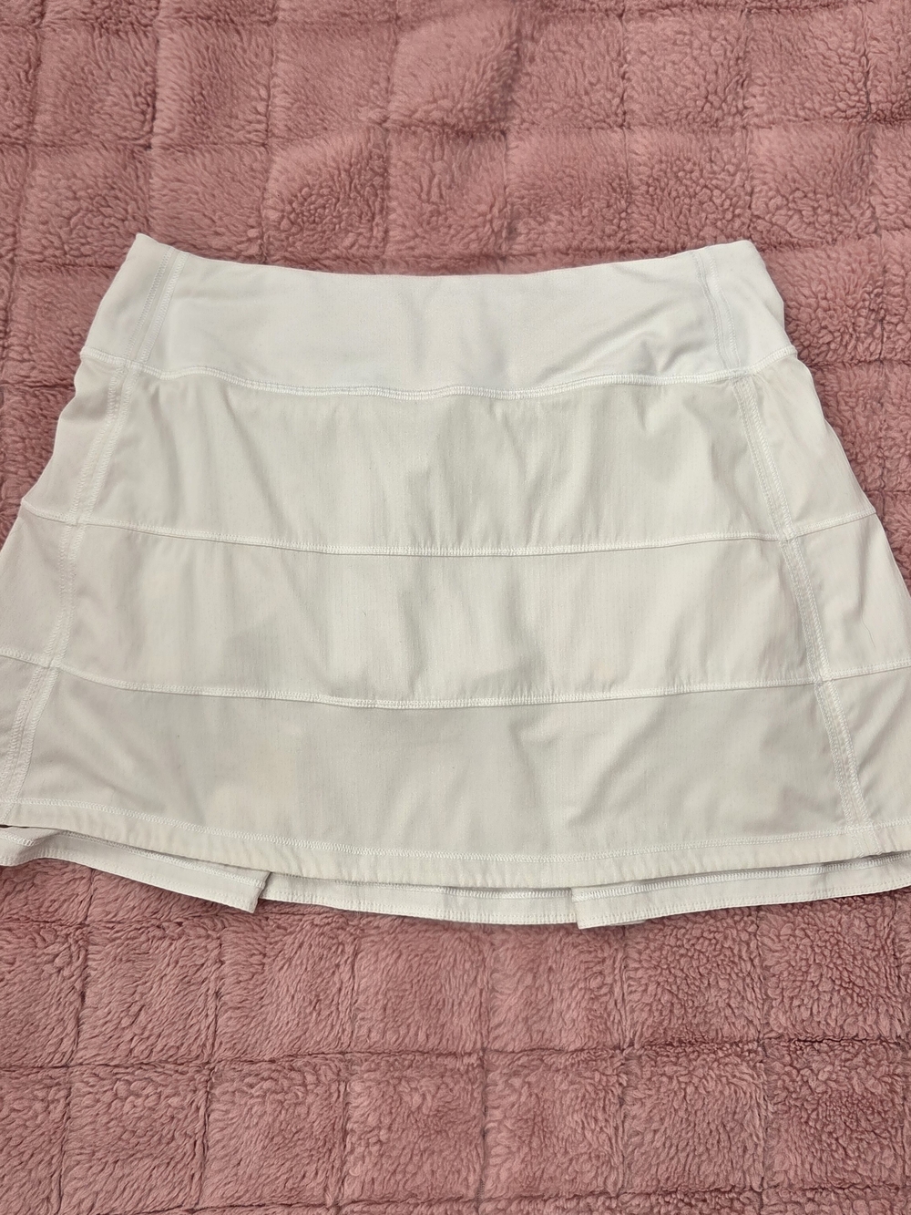 lululemon White Pace Rival Mid-Rise Skirt Tall 4 Preppy Tenniscore Sportychic